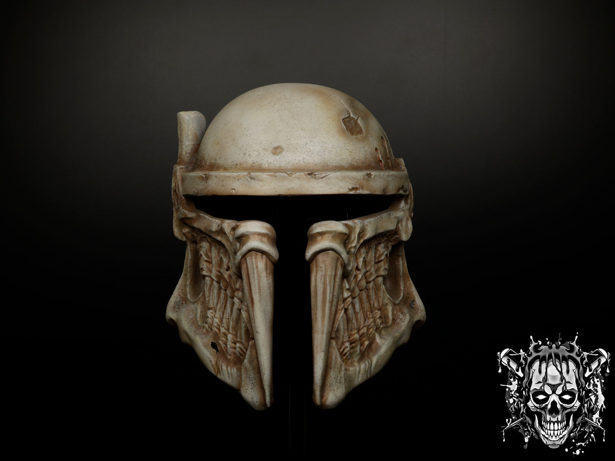 Bone Mandalorian Helmet – Collectible