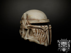 Bone Mandalorian Helmet – Collectible