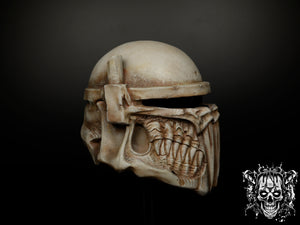Bone Mandalorian Helmet – Collectible