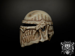 Bone Mandalorian Helmet – Collectible