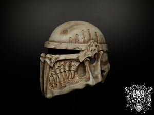 Bone Mandalorian Helmet – Collectible
