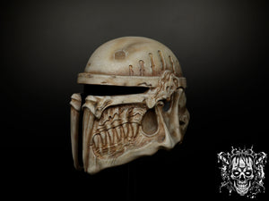 Bone Mandalorian Helmet – Collectible