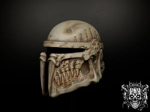 Bone Mandalorian Helmet – Collectible