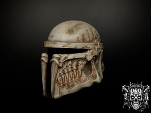 Bone Mandalorian Helmet – Collectible