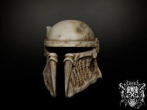Bone Mandalorian Helmet – Collectible