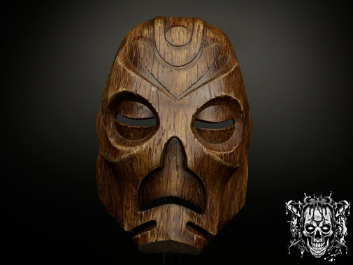Wooden Dragon Priest Mask - Skyrim Inspired Replica