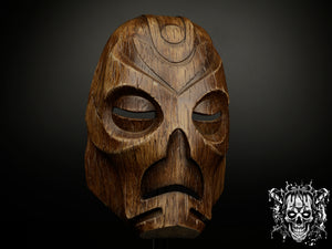 Wooden Dragon Priest Mask - Skyrim Inspired Replica