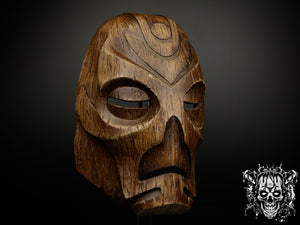 Wooden Dragon Priest Mask - Skyrim Inspired Replica