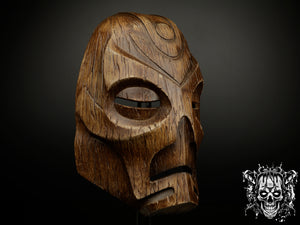 Wooden Dragon Priest Mask - Skyrim Inspired Replica