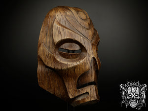 Wooden Dragon Priest Mask - Skyrim Inspired Replica