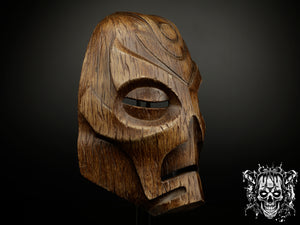 Wooden Dragon Priest Mask - Skyrim Inspired Replica