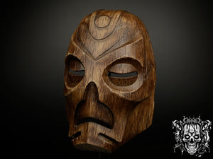 Wooden Dragon Priest Mask - Skyrim Inspired Replica