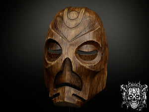 Wooden Dragon Priest Mask - Skyrim Inspired Replica